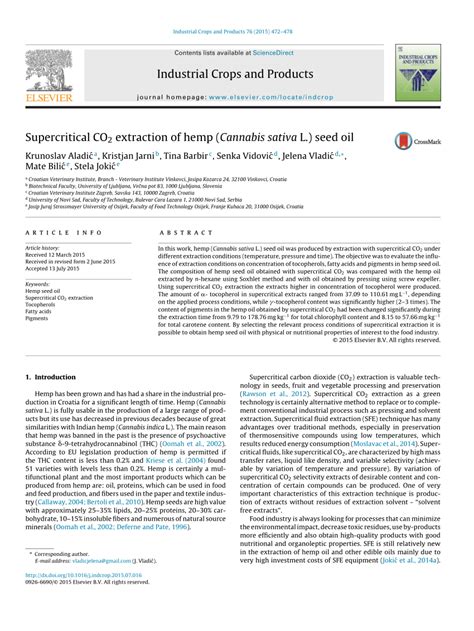 (PDF) Industrial Crops and Products