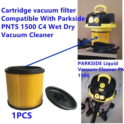 1 PACK Cartridge Vacuum Filter Compatible With Parkside PNTS 1500 C4