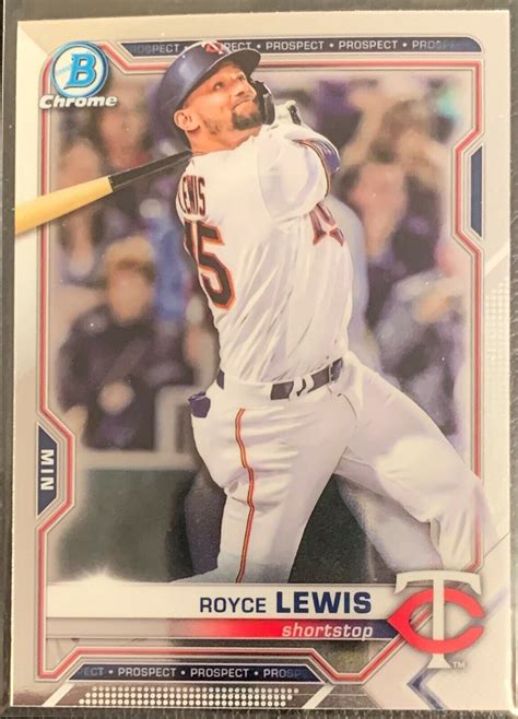 Bowman Chrome Royce Lewis Minnesota Twins Prospect Bcp Mint Ebay