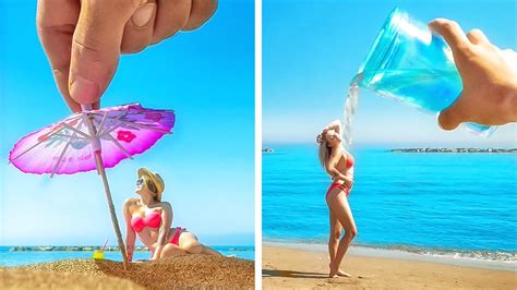 Ideas F Ciles Y Creativas Para Tomar Fotos En La Playa Youtube