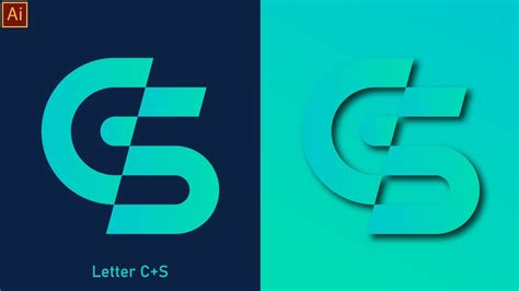 Illustrator Tutorial How To Make Letter Cs Logo Design Letter