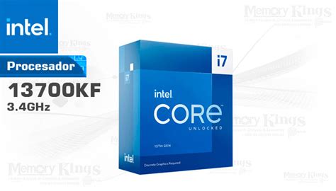 PROCESADOR INTEL Core I7 13700KF 3 4GHZ 25MB 1700 Memory Kings Lo