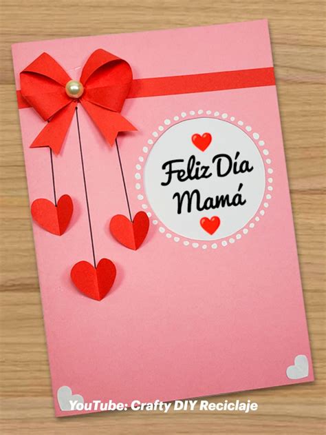 TARJETA PARA EL DÍA DE LA MADRE MUJER Paper crafts Mothers day