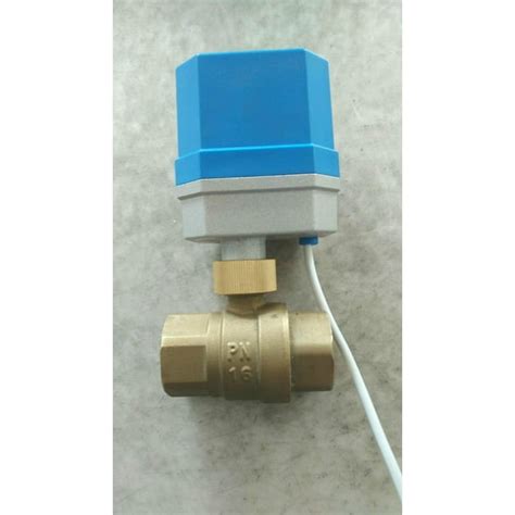 Ac24v Dc12v Dc24v Brass Two Way Motorized Ball Valve Electrical Ball Valve Three Wires One