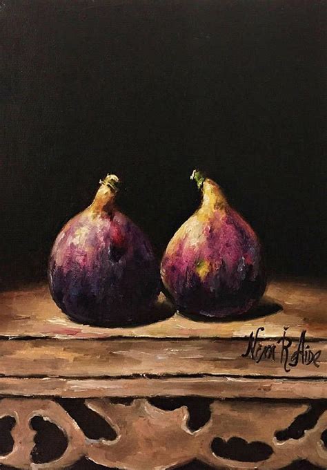 Figs Still Life X Original Oil Painting By Nina R Aide Original