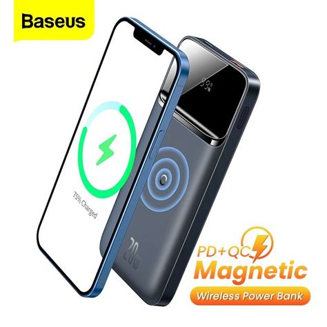 Jual Baseus Power Bank Magnetic Wireless Magsafe Iphone Fast Charge