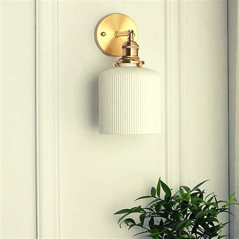 Japandi White Ceramic Wall Sconce Sconces Wall Sconces White Ceramics