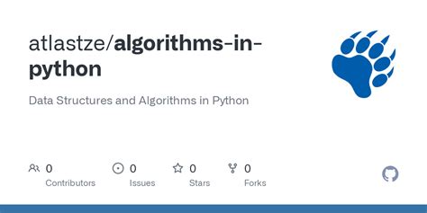 Github Atlastzealgorithms In Python Data Structures And Algorithms In Python