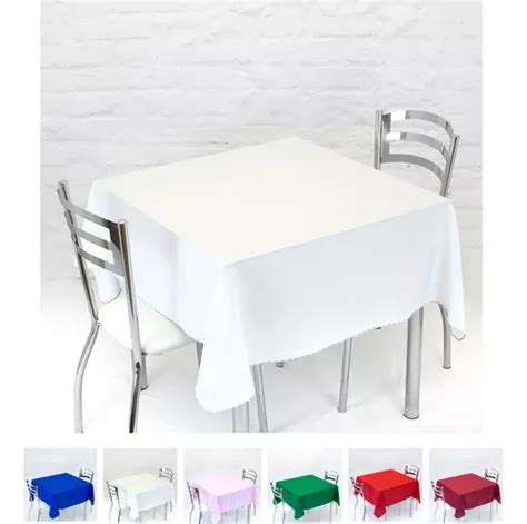 Toalha De Mesa Oxford Quadrada Lugares Lisa X Cor Branco