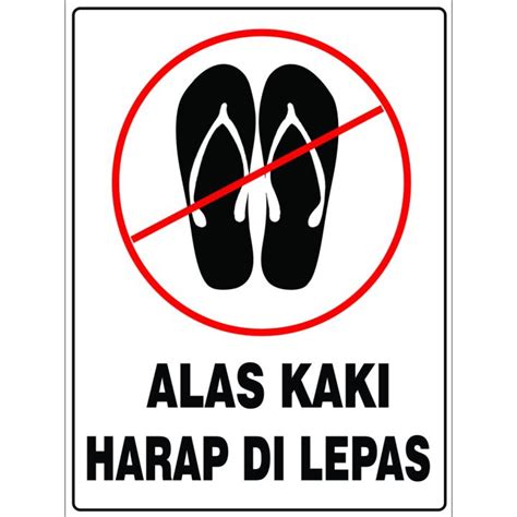 STIKER ALAS KAKI HARAP DILEPAS Lazada Indonesia