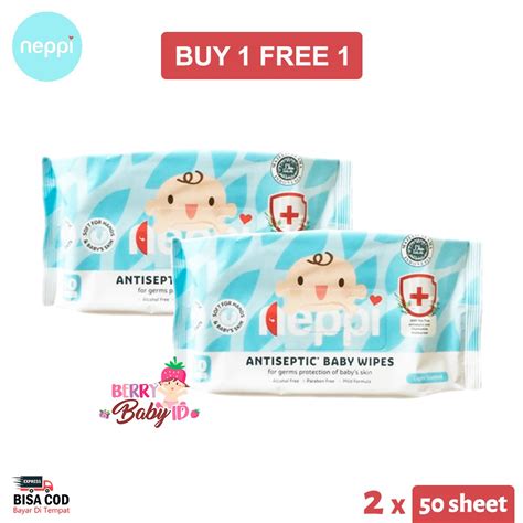 Jual Neppi Buy Free Antiseptic Baby Wipes Tisu Basah Antiseptik