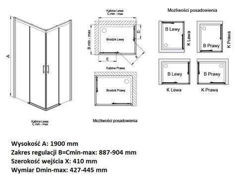 Sanplast FREE ZONE Kabina Prysznicowa Kwadratowa KN FREEZONE 90 S SbW0