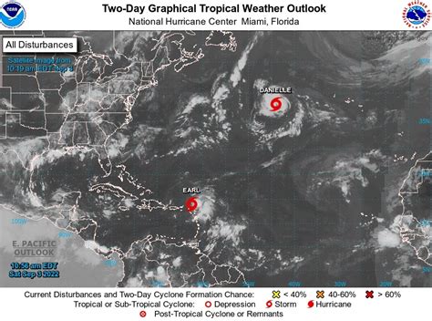 La Tormenta Tropical Earl Se Suma A Danielle En La Cuenca Atl Ntica