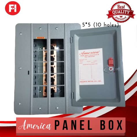 AMERICA Panel Box 5x5 10 Holes 2 Pole Plug In For Circuit Breaker