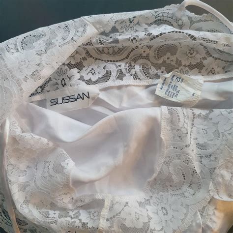 Beautiful Dainty Vintage Lace Slip Lingerie Depop