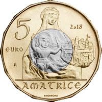 Euro Italy Amatrice Bimetallic Coincard Bu Romacoins