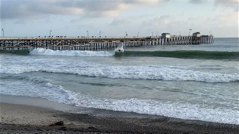 San Clemente Pier Surfing Northside Tube Riding Barreled Great