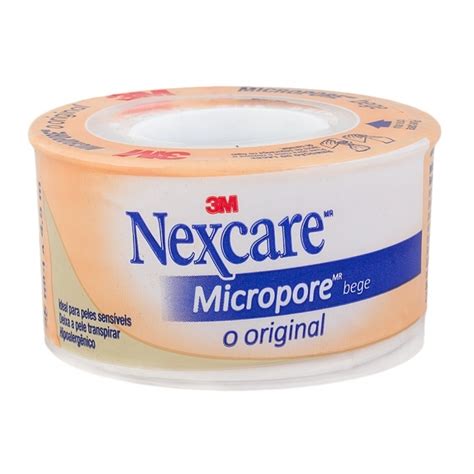 Esparadrapo Nexcare Micropore Bege Mm X M Unidade Dr