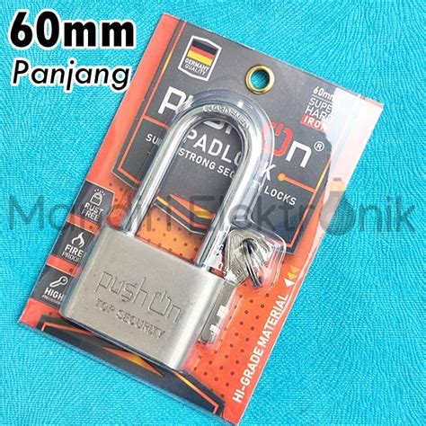 Jual Gembok 60mm Panjang Gembok Push On Panjang 60mm Long Gembok