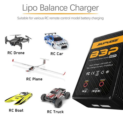 Supulse B3p Pro Ac 2s 3s 25w Compat Lipo Rc Balance Charger Exhobby