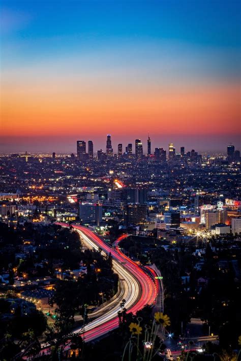 Sunrise Over The Hollywood Bowl Overlook Oc Losangeles