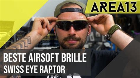 AREA13 Swiss Eye Raptor Schutzbrille Gläserwechsel Airsoft