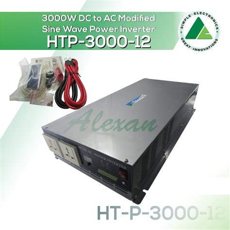 Htp W Dc To Ac Modified Sine Wave Power Inverter Alexan