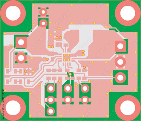 Electric Background Vector Pcb Pattern Printed Circuit Board Of An