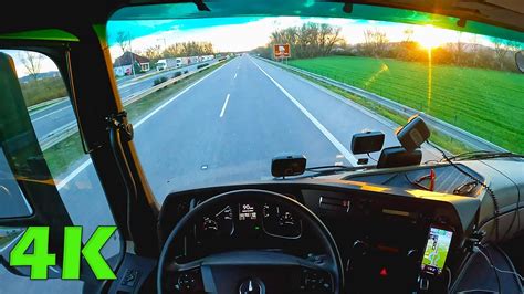 4k POV Truck Driving Mercedes Actros To Ilava Slovakia YouTube