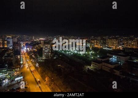 Prishtina (Pristina) Kosovo at Night – Panorama Stock Photo - Alamy