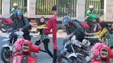 The Power Of Emak Emak Viral Video Aksi Heroik Wanita Hantam Pencuri