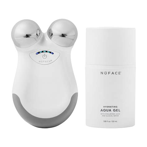 Nuface Mini Facial Toning Device Starter Kit With Hydrating Aqua Gel