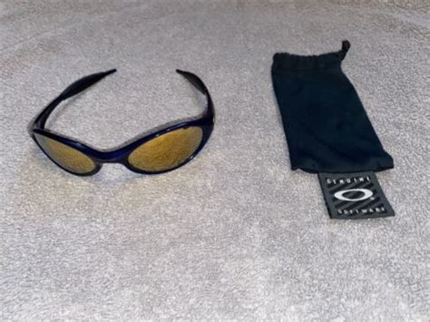 Oakley New Eye Jacket Midnight Blue 24k Gold Ebay