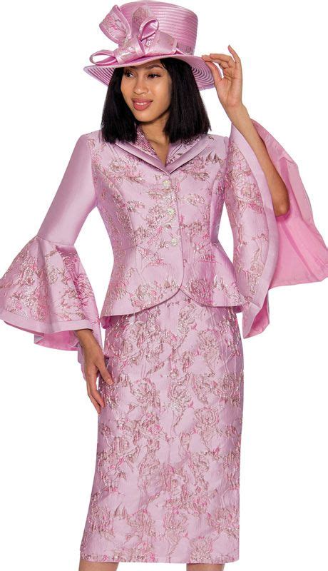 GMI 7372 PI 2pc Brocade Suit For Sunday With Striking Print And Wide