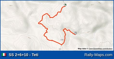 Ss Teti Stage Map Rally Della Sardegna Cirt Rally