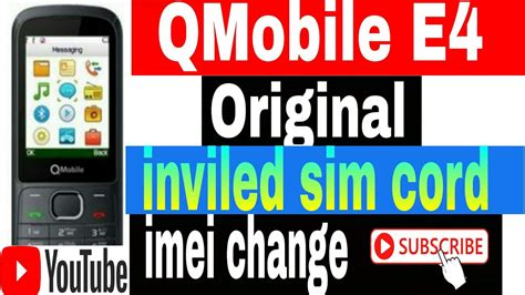 Qmobile E4 Imei Change Code Youtube