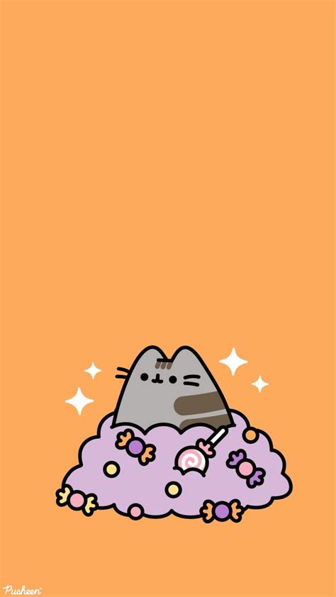 Pusheen wallpaper | Katzen, Hintergründe