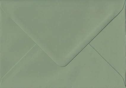 Pack Of 50 Vintage Green 133mm X 184mm Gummed 135gsm Luxury 5 X 7 Inch