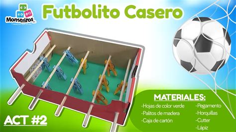 Actividad 2 Futbolito Casero YouTube