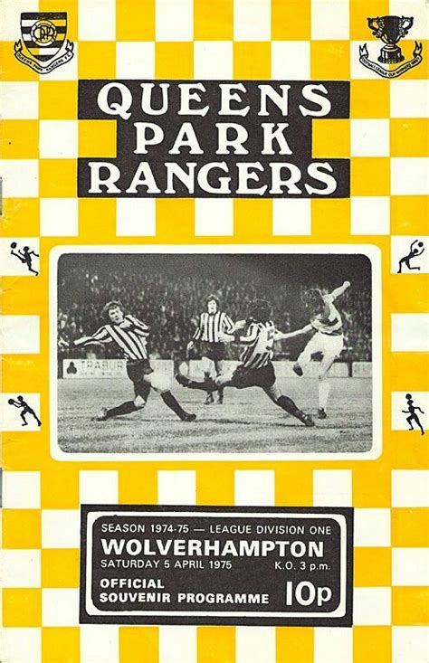 Qpr Wolves In April At Loftus Road The Programme Cover Div