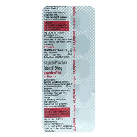 Emsita 50 Tablet Uses Side Effects Price Apollo Pharmacy