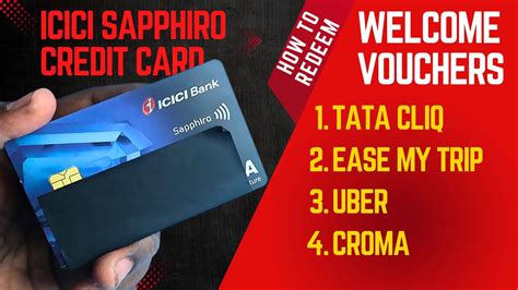 How To Redeem Icici Sapphiro Credit Card Welcome Vouchers Youtube