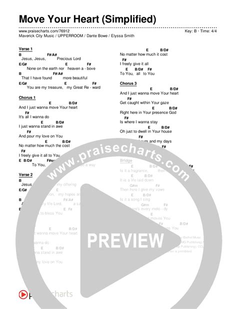 Move Your Heart Simplified Chords Pdf Maverick City Music