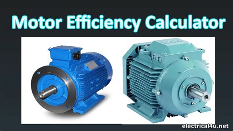 Motor Efficiency Calculator Online Electrical4u