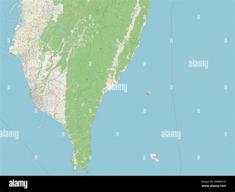 Taitung, county of Taiwan. Open Street Map Stock Photo - Alamy