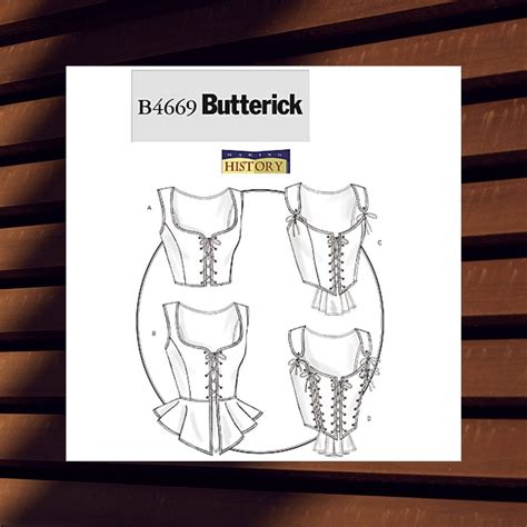 Butterick B Sewing Pattern For Womens Corsets Size