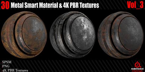 Metal Smart Materials Kpbr Textures Texture Cgtrader