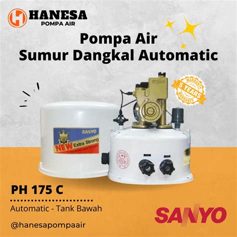 Jual Sanyo Ph C S Pompa Air Sumur Dangkal Otomatis Shopee Indonesia