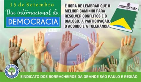 Dia Internacional Da Democracia Sintrabor