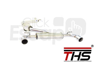 Kit Escapamento Esportivo Ths Em Inox Golf Gti Mk Cat Back Touring